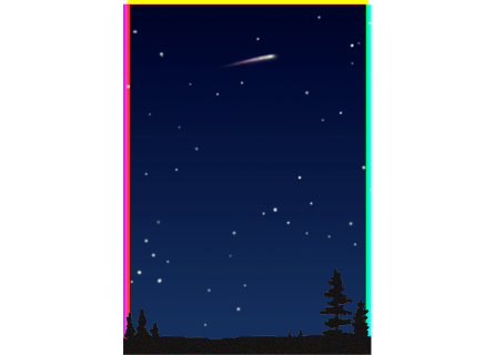 流れ星だ！