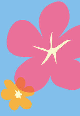 花が咲いていると うれしい